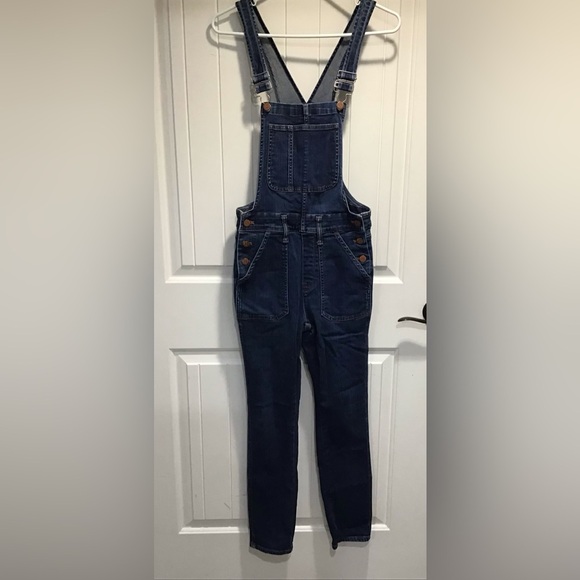 Madewell Skinny Overalls in Judd Wash Denim Stretchy Size S Style E4879 - Picture 2 of 6